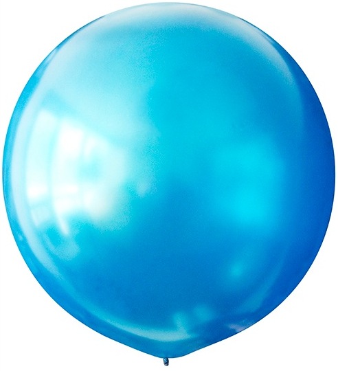 Воздушный шар с гелием 30″ 76см Металлик BLUE 022